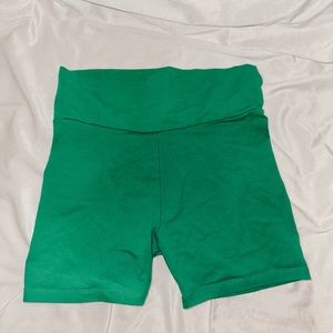 Hunter Green Biker Shorts | Size Small